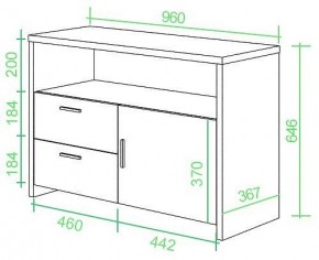 Тумба комбинированная Домино Lite ТБЛ в Ноябрьске - noyabrsk.mebel24.online | фото 2