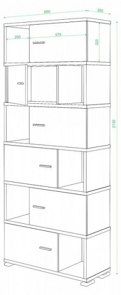 Тумба комбинированная Домино нельсон СБ-30/6 в Ноябрьске - noyabrsk.mebel24.online | фото 2