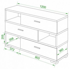 Тумба комбинированная Домино СБ-40/3-ПВК в Ноябрьске - noyabrsk.mebel24.online | фото 2