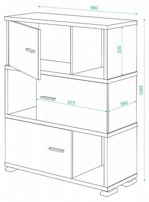 Тумба комбинированная СБ-30/3 в Ноябрьске - noyabrsk.mebel24.online | фото 2