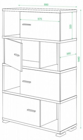 Тумба комбинированная СБ-30/4 в Ноябрьске - noyabrsk.mebel24.online | фото 2