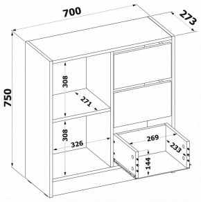 Тумба комбинированная Т-1 в Ноябрьске - noyabrsk.mebel24.online | фото 4