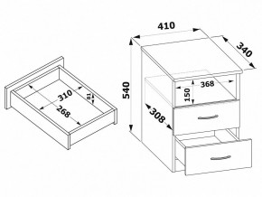 Тумба КТ-09.1 в Ноябрьске - noyabrsk.mebel24.online | фото 2
