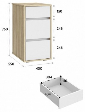 Тумба Оскар в Ноябрьске - noyabrsk.mebel24.online | фото 3