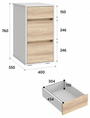 Тумба Оскар в Ноябрьске - noyabrsk.mebel24.online | фото 3