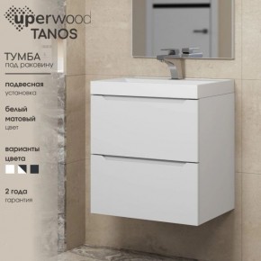 Тумба под раковину Uperwood Tanos 60 см, подвесная, белая матовая в Ноябрьске - noyabrsk.mebel24.online | фото 5