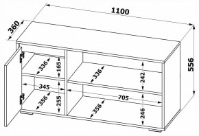 Тумба под ТВ Т-2 в Ноябрьске - noyabrsk.mebel24.online | фото 7