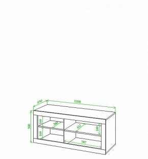 Тумба под ТВ Toivo Кон120 в Ноябрьске - noyabrsk.mebel24.online | фото 2