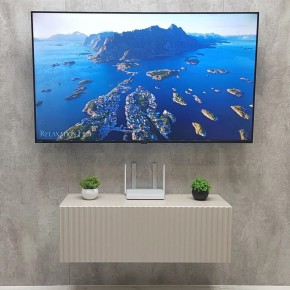Тумба подвесная под ТВ LINES MTV3-MA 900 Бежевый (Леда-М 10.1.5) в Ноябрьске - noyabrsk.mebel24.online | фото 3