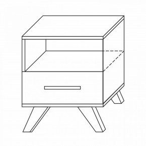 Тумба прикроватная Вега Скандинавия в Ноябрьске - noyabrsk.mebel24.online | фото 1