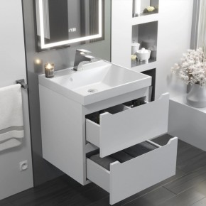 Тумба с раковиной Uperwood Tanos 50 см, подвесная, белая матовая в Ноябрьске - noyabrsk.mebel24.online | фото 11