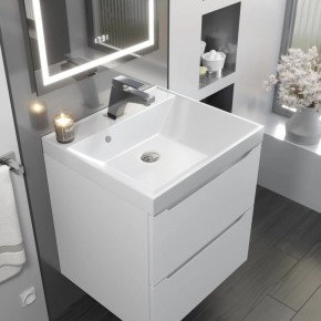 Тумба с раковиной Uperwood Tanos 50 см, подвесная, белая матовая в Ноябрьске - noyabrsk.mebel24.online | фото 9