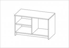 Тумба СИРИУС двухдверная низкая, цвет белый в Ноябрьске - noyabrsk.mebel24.online | фото 3