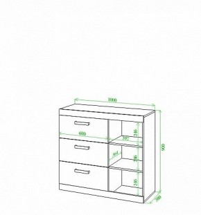 Тумба Toivo Км101 в Ноябрьске - noyabrsk.mebel24.online | фото 2