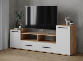 Тумба ТВ Парус-2 дуб крафт золотой/белый в Ноябрьске - noyabrsk.mebel24.online | фото