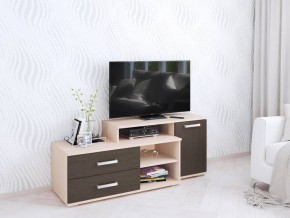 Тумба ТВ Парус-3 венге/дуб молочный в Ноябрьске - noyabrsk.mebel24.online | фото