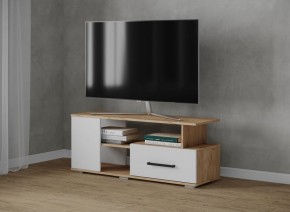 Тумба ТВ Парус-4 Дуб крафт золотой/Белый в Ноябрьске - noyabrsk.mebel24.online | фото