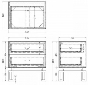 Тумбочка KFG085-NI в Ноябрьске - noyabrsk.mebel24.online | фото 5