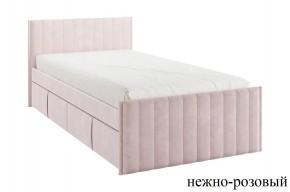 ТВИКС Кровать с ящиками 900 (нежно-розовый) в Ноябрьске - noyabrsk.mebel24.online | фото