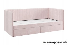 ТВИКС Кровать (софа) с ящиками 900 (нежно-розовый) в Ноябрьске - noyabrsk.mebel24.online | фото