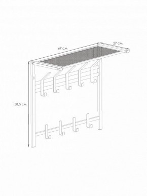 Вешалка-полка Торонто 22 в Ноябрьске - noyabrsk.mebel24.online | фото 3
