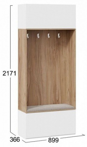 Вешалка с тумбой Порто ТД-393.08.01 в Ноябрьске - noyabrsk.mebel24.online | фото 6