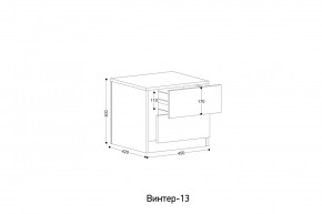 ВИНТЕР - 13 Тумба прикроватная в Ноябрьске - noyabrsk.mebel24.online | фото 2