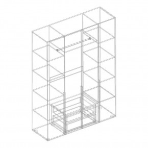 ВИТА Шкаф 4-ств для одежды в Ноябрьске - noyabrsk.mebel24.online | фото 2
