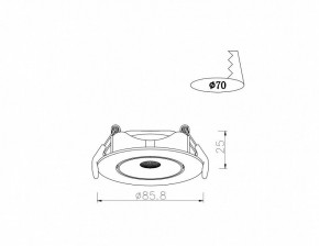 Встраиваемый светильник Arte Lamp Kaus A4761PL-1WH в Ноябрьске - noyabrsk.mebel24.online | фото 3