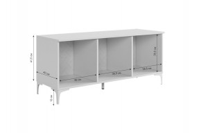 ЗЕФИР Гостиная К2 (белое дерево/черный муар) в Ноябрьске - noyabrsk.mebel24.online | фото 5